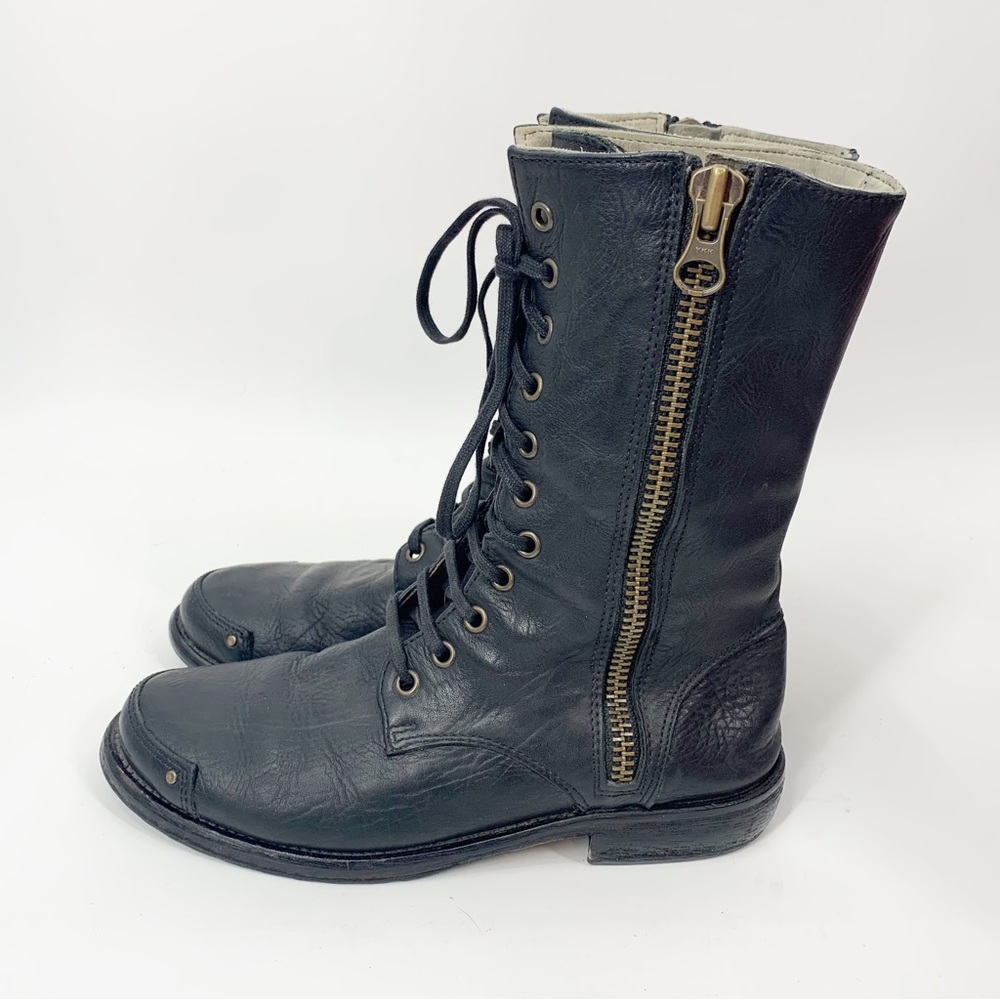 Mike and Chris Leather Combat Boots Womens Size 36.5 (6.5-7)